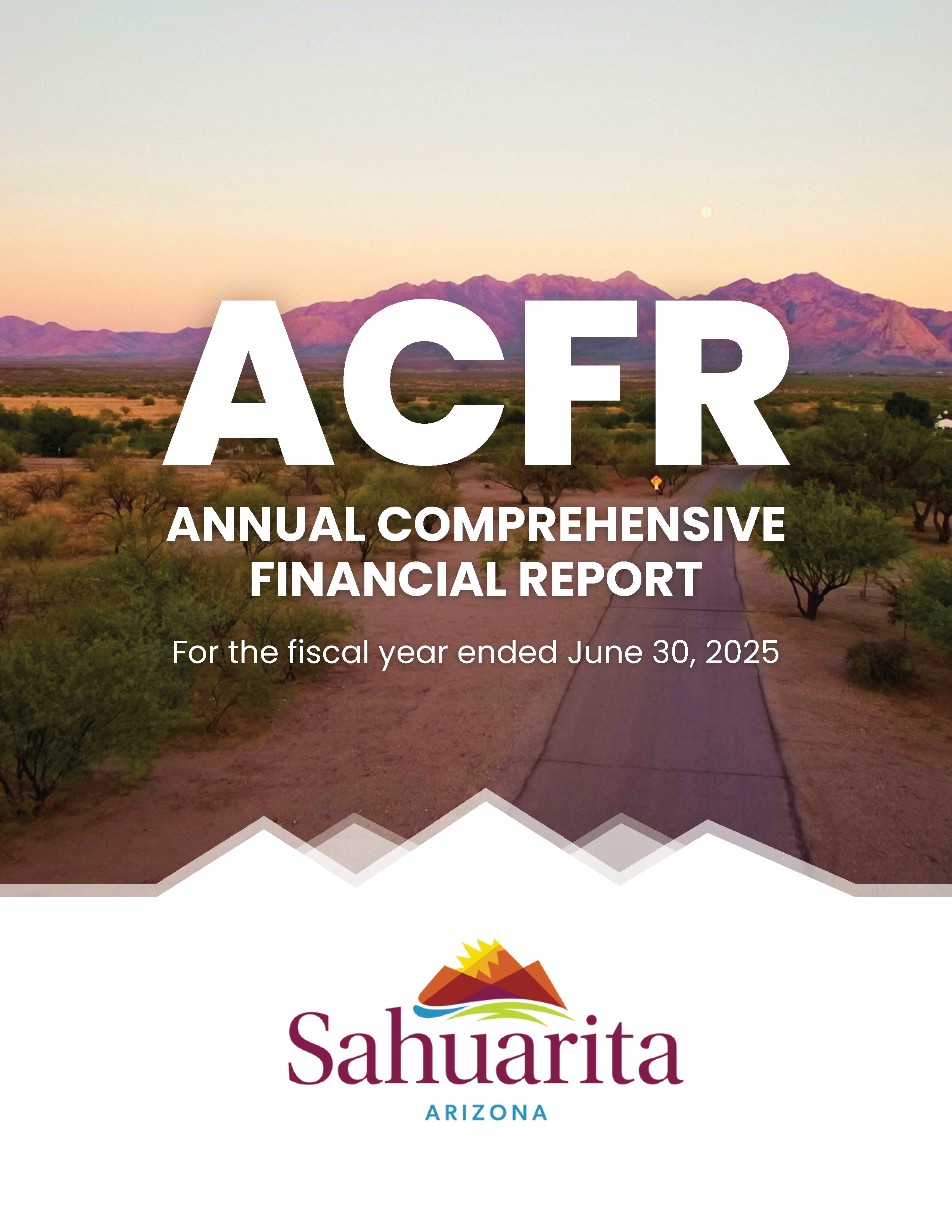 FY2025 ACFR Cover