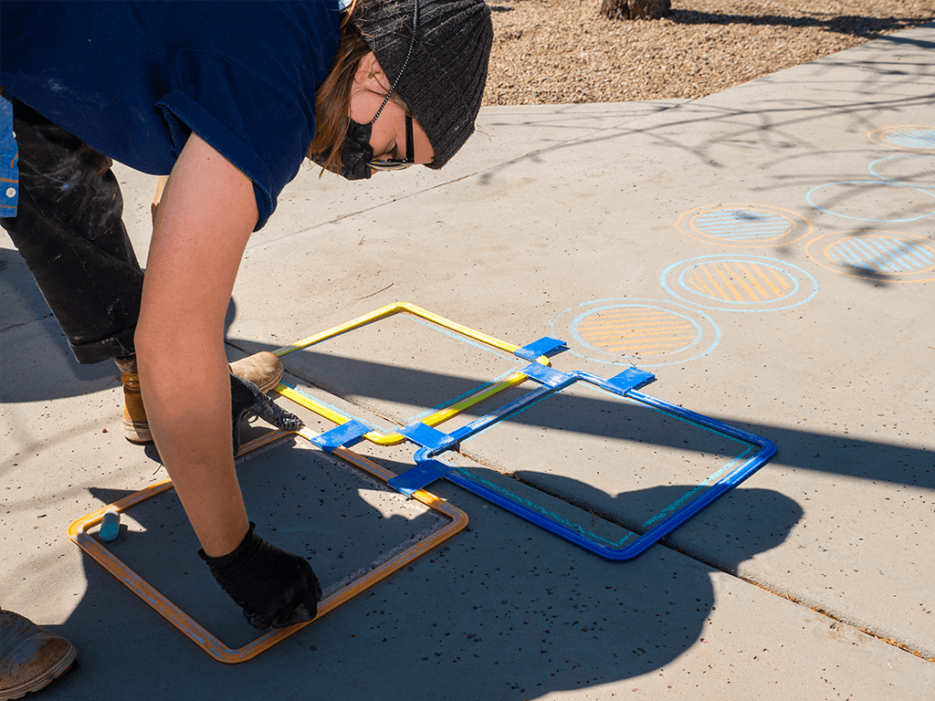 Creating hopscotch board