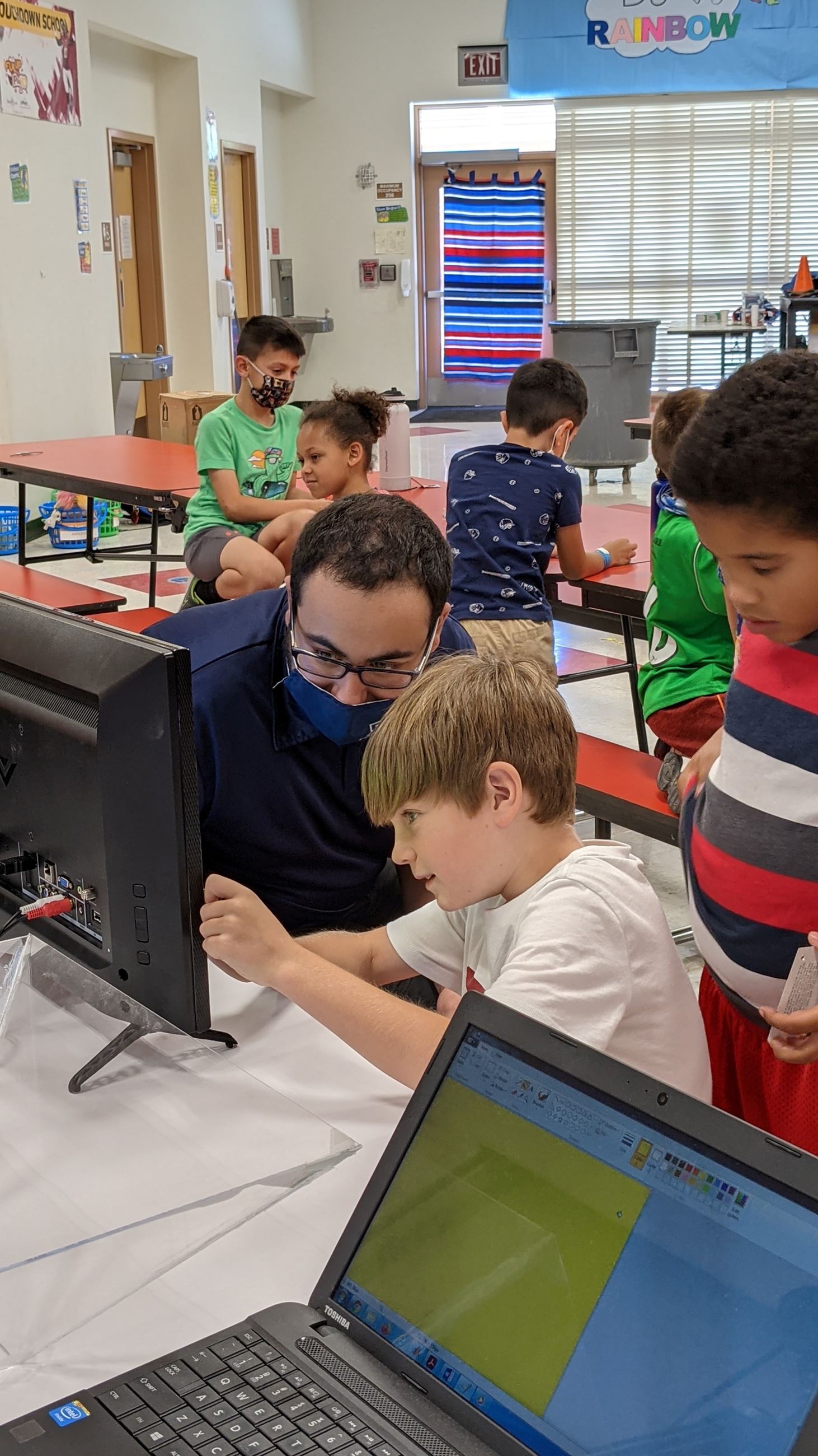 Kid Looking at Pixels 